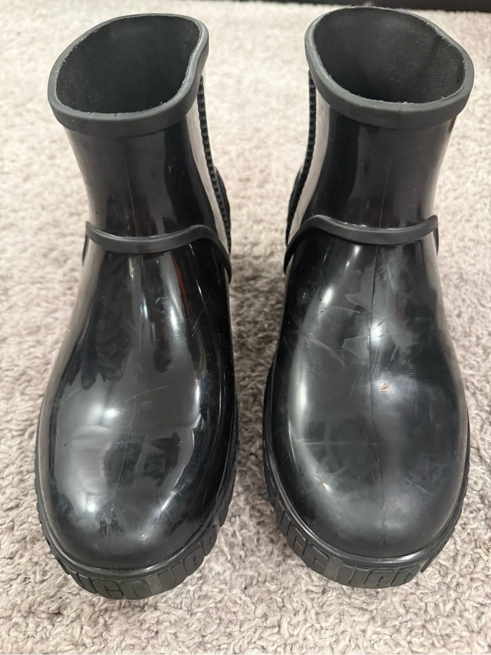 UGG Drizzlita Ankle Rain Boots, Black, Big Kid Sz 5